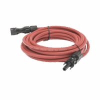 Cable Fotovoltaico, 2.5 m, Rojo, Calibre 10 AWG con Terminal MC4-M en Ambos Extremos