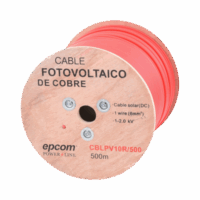 Carrete de 500 Metros / Cable Fotovoltaico Rojo  / Material COBRE / 6mm? (10AWG) / 2000 Vcc