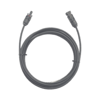 Cable Fotovoltaico / 1 metro / Color Negro / Calibre 10 AWG / Terminal MC4-Macho y Hembra en  ambos extremos