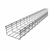 Charola Tipo Malla 150/200 mm, Acabado Electro Zinc, Hasta 477 Cables Cat6, Tramo de 3 Metros
