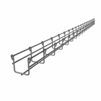 Charola Tipo Malla 54/50 mm, Acabado Electro Zinc, Hasta 43 Cables Cat6, Tramo de 3 Metros