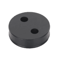 Inserto de Caucho de 4" Con Dos Orificios para Cable de 1/2 in