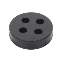 Inserto de Caucho de 4" Con Cuatro Orificios para Cable de 3/8 in