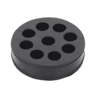 Inserto de Caucho de 4" Con Nueve Orificios para Cable de 1/2 in