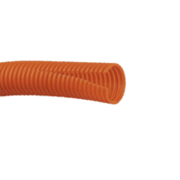 Tubo Corrugado Abierto para protección de Cables, .50 (12.7 mm) de Di?metro, 30.5 m de Largo, Color Naranja