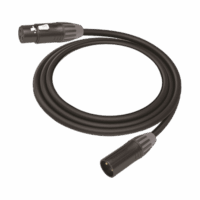 Cable XLR | 3 polos | Conector Hembra-Macho | Serie M |?Carcasa Negra |?Contactos Dorados | Ideal para Microfon?a | Longitud 10m