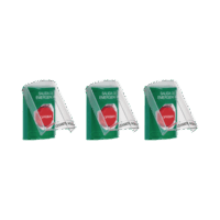 Paquete de 3 Botones con 3 Diferentes M?todos de Activación y 3 Mensajes Diferentes, Color Verde