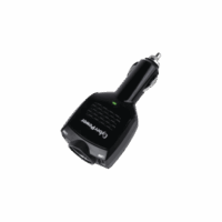 Cargador USB Port?til Vehicular, Para Viaje, Con 2 puertos USB 2.1 Amp y 1 Salida 12 Vcc de Encendedor