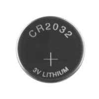 Batería de litio CR2032 de 3 V a 225 mAh ( Batería no recargable )