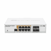 Cloud Router Switch Administrable L3, 8 puertos 10/100/1000 Mbps c/PoE Pasivo ? 802.3af/at, 4 Puertos SFP