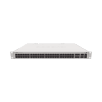 (CRS354-48G-4S+2Q+RM) Cloud Router Switch 48 puertos Gigabit Ethernet, 4 puertos SFP+ 10G, 2 puertos QSFP+ 40G, Montaje en Rack