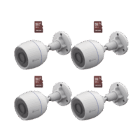 Kit de Camaras WiFi, Incluye 4 Piezas CS-H3C y 4 Piezas HS-TF-E1/32G  / Detección de Movimiento