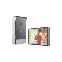 Videoportero IP conexión a 2 Hilos / Con Monitor Wi-Fi para Interior / Frente de Calle  IP65 Uso Exterior Protegido / C?mara 3 Megap?xel / Llamada a la App / Apertura remota  / Soporta 2 Puertas / Ranura para Micro SD