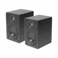 PAR de Altavoces de Estantería | Woofer  de 4'' | Tweeter de 1 | Acabado negro mate | 40 watts | 8ohms