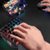 TECLADO BROBOTIX GAMER, ALAMBRICO USB, RGB, ONE HAND, NEGRO