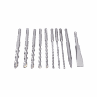 Juego con 10 piezas de brocas y cinceles SDS PLUS