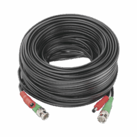 Cable coaxial ( BNC RG59 ) + Alimentación / SIAM?S / 20 Metros / Aleación Cobre + Aluminio CCA / Para C?maras 4K  / Uso interior y exterior