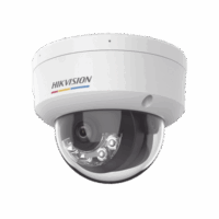 Domo IP 2 Megapixel / Lente 2.8 mm / Dual Light + ColorVu (30 mts Luz Blanca + 30 mts IR) / Micr?fono Integrado / ACUSENSE Lite / Exterior IP67 / IK08 / WDR 120 dB / PoE / Micro SD / ONVIF Modelo:DS-2CD1127G2H-LIUF