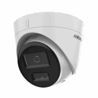 Turret IP 2 Megapixel / Lente 2.8 mm / Dual Light (30 mts IR + 20 mts Luz Blanca) / Micr?fono Integrado / ACUSENSE Lite / Exterior IP67 / H.265 / PoE / ONVIF / Micro SD Modelo:DS-2CD1323G2-LIUF