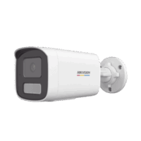 Bala IP 2 Megapixel / Lente 4 mm / Dual Light + ColorVu (50 mts Luz Blanca + 50 mts IR) / Micr?fono Integrado / ACUSENSE Lite / Exterior IP67 / WDR 120 dB / PoE / Micro SD / ONVIF Modelo:DS-2CD1T27G2H-LIUF