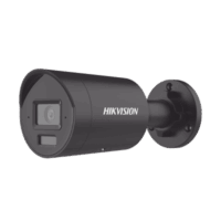 Bala IP 4 Megapixel / Color Negro / Lente 2.8 mm / Dual Light (40 mts Luz Blanca + 40 mts IR) / 2 Micr?fonos Integrados / ACUSENSE / Exterior IP67 / WDR 120 dB / PoE / ONVIF / Micro SD / Metal / ACUSEARCH Modelo:DS-2CD2043G2-LI2U(BLACK)
