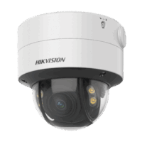 Domo IP 4 Megapixel  Lente 2.8 a 12 mm / Imagen a Color 24/7 (ColorVu) / 40 mts Luz Blanca / WDR 130 dB / Exterior IP67 / IK10 / Captura Facial / ACUSENSE / Micro SD / ACUSEARCH Modelo:DS-2CD2747G2T-LZS(C)