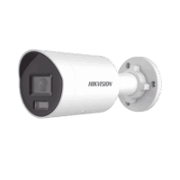 Bala IP 4 Megapixel / Lente 2.8 mm /  Dual Light (40 mts IR + 40 mts Luz Blanca) / Darkfighter S / Microfono Integrado /  Exterior IP67 / WDR 130 dB / AcuSense / Captura Facial / HEOP Modelo:DS-2CD3046G2H-LIU