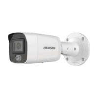 bala ip 4 megapixel / imagen a color 24/7 (colorvu) / lente 2.8 mm / luz blanca 40 mts / exterior ip67 / wdr 130 db / audio y alarma i/o / captura facial / onvif / micro sd DS-2CD3047G2-LS(C)