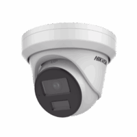 Turret IP 4 Megapixel / Lente 2.8 mm / Dual Light (40 mts IR + 40 mts Luz Blanca / DARKFIGHTER S / Microfono Integrado /  Exterior IP67 / WDR 130 dB /  AcuSense / Captura Facial / HEOP Modelo:DS-2CD3346G2H-LISU