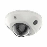 Mini Domo IP 4 Megapixel / Lente 2.8 mm / 30 mts IR EXIR / Micr?fono Integrado / Exterior IP67 / IK08 / PoE / ACUSENSE / DARKFIGHTER / Captura Facial / Alarmas y Audio I/O / ONVIF / Micro SD Modelo:DS-2CD3546G2-IS(H)