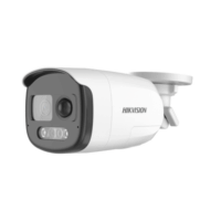 bala turbohd 2 megapixel (1080p) / imagen a color 24/7 / lente 2.8 mm / luz blanca 40 mts / exterior ip67 / wdr 130 db / sensor pir / sirena integrada / salida de audio estrobo rojo – azul / micr?fono integrado DS-2CE12DF3T-PIRXOS