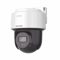 Domo PT IP 4 Megapixel / Lente 4 mm  / Dual Light (30 mts IR + 30 mts Luz Blanca) / ACUSENSE / Autoseguimiento en Humanos / PoE / IP66 / Micr?fono y Bocina Integrado (Audio de Dos V?as) / Micro SD / Incluye Montaje de Pered o Techo Modelo:DS-2DE2C400MWG-E