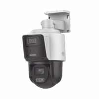 [TandemVu] PTZ IP 4 Megapixel con C?mara Panoramica 4 Megapixel / 4X Zoom / Dual Light (40 mts IR + 30 mts Luz Blanca) / ACUSENSE / IP66  / PoE+ / DARKFIGHTER / Micro SD / Incluye Base para Techo o Pared Modelo:DS-2SE3C404MWG-E/14