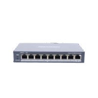 Switch Monitoreable PoE+ / 8 puertos 100 Mbps PoE+ / 1 puerto 1000 Mbps de Uplink / PoE hasta 300 Metros / conexión Remota desde Hik-ParnerPro / 110 W Modelo:DS-3E1309P-EI