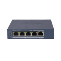 Switch Gigabit PoE+ / Administrable / 4 Puertos 1000 Mbps PoE+ / 1 Puerto 1000 Mbps Uplink / Configuración Nube Hik-PartnerPro / Modo Extendido hasta 300 Metros / 45 Watts