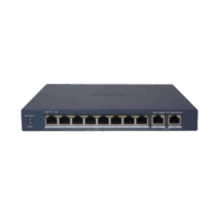 Switch Gigabit PoE+ / Administrable / 8 Puertos 1000 Mbps PoE+ / 2 Puertos 1000 Mbps de Uplink / Configuración Remota desde Hik-PartnerPro / Modo Extendido hasta 300 Metros / 60 W Modelo:DS-3E1510P-EI/M
