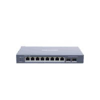 switch gigabit poe+ / administrable / 8 puertos gigabit poe+ / 2 puertos sfp / configuración remota desde hik-partnerpro / poe hasta 300 metros / 110 w DS-3E1510P-SI