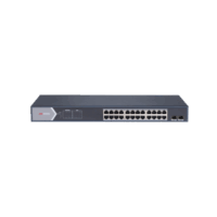 switch gigabit poe+ / administrable / 24 puertos 1000 mbps poe+ / 2 puertos sfp / configuración remota desde hik-partnerpro / poe extendido 250 metros / 370 watts DS-3E1526P-SI