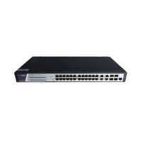 Switch Gigabit PoE+ / Administrable / 24 Puertos 1000 Mbps PoE+ / 4 Puertos 1000 Mbps + 4 Puertos SFP de Uplink / 370 Watts / Soporta IGMP Modelo:DS-3E2528P(B)