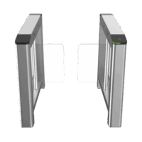 Kit de Torniquetes Swing IZQUIERDO y DERECHO / Preparación para Instalar Terminal Facial con Montaje DS-KAB6ZU1 (No incluidos) / 3,000,000 MCBF / 4 Pares de IR / Carril de 90 cms Modelo:DS-K3B220LX-LR/PG-DP90