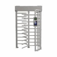 Torniquete SENCILLO (1 Carril) de Cuerpo Completo Bidireccional / Exterior /  Acero Inoxidable SUS304 / 30 Personas por Minuto / Compatible con Reconocimiento Facial (Terminal no Incluida) Modelo:DS-K3H4410-120/PG-DM60