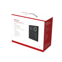 Kit WiFi de Control de Acceso Lite TODO INCLUIDO con Lector de Rostros, Tarjetas y Huellas / 500 Rostros / Compatible con App HIKConnect / Incluye Electroim?n  botón de Salida y Montajes Z y L para im?n Modelo:DS-KAS320