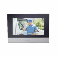 Monitor Hibrido IP WiFi Touch Screen 7" para Videoportero IP  / V?deo en Vivo / PoE Est?ndar / Apertura Remota / Llamada Entre Monitores / Audio de dos v?as / Policarbonato