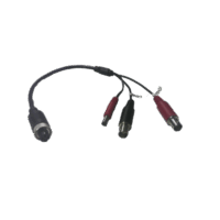 Cable Adaptador Tipo Aviación a BNC para C?maras en DVR M?vil HIKVISION / 30 cm de Largo Modelo:DS-MP2130/BNC