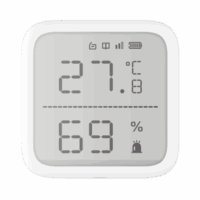 (AX PRO) Detector de Temperatura y Detector de Humedad Inalámbrico / 2.7" de Tama?o / Uso en Interior / Rango de Detección desde  -35?C hasta 99?C Modelo:DS-PDTPH-E-WB