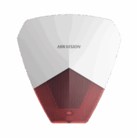 Sirena Estrobo Cableada Hikvision / Ideal para cualquier Panel de Alarma / Roja / 105 dB / protección IP54 Modelo:DS-PS1-R