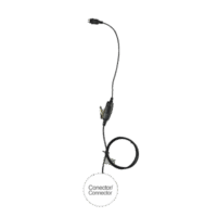 Micr?fono de 1 cable serie LOC para Motorola EP350/450/450S, MAGONE, MOTOTRBO: DEP450,XPR3000,CP200D. Hytera TC500/600