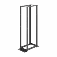 Rack de Cuatro Postes Est?ndar de 19", Rieles Numerados y Roscados #12-24, Profundidad Ajustable de 450 a 1050 mm, 45 Unidades de Rack, Color Negro