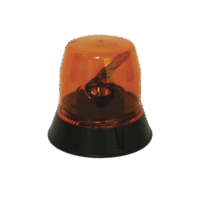 Baliza rotativa LED color ambar SAE Clase I con montaje permanente de 3 tornillos