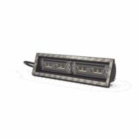 Luz direccional cubierta de ventana, 12-24 Vcc, 2 cabezales dual color, Rojo/Claro/Azul/Claro